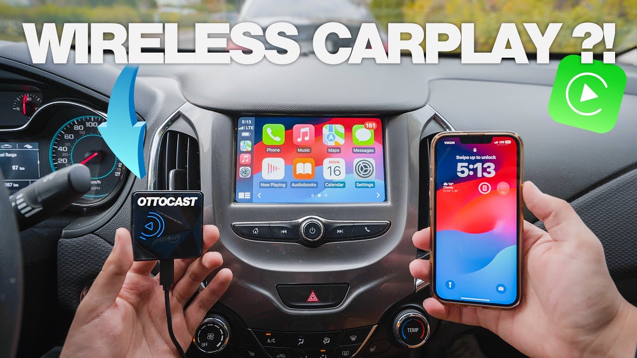 How To Get WIRELESS Apple CarPlay in ANY CAR! - OTTOCAST U2Air Pro Adapter  Review/Setup 