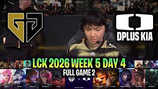 GEN vs DK GAME 2 LCK 2026 W5D4 | FULL GAME | GENG ESPORTS vs DPLUS KIA G2 LCK 2026