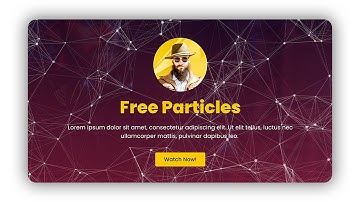 Animated Particles Effect in Elementor (No Plugin)