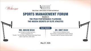 Sports Management Forum –  THE PEAK PERFORMANCE PLAYBOOK: THE HIDDEN SECRETS OF ELITE ATHLETES