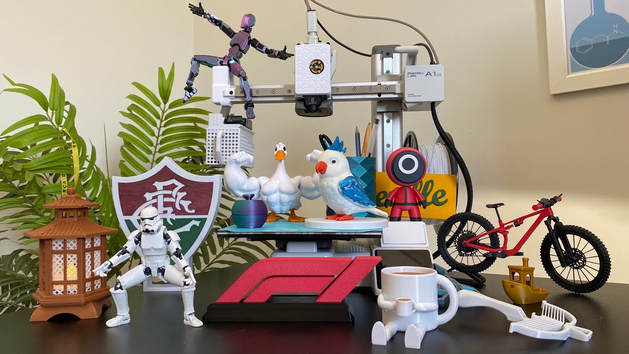 60 dias imprimindo 3D com a A1 Mini da Bambu Lab...