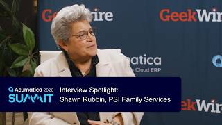 GeekWire Studios: Acumatica Summit 2026 Spotlight | Shawn Rubbin, PSI Family Services
How can technology support people doing some of the most important work in our communities? In this interview, Shawn Rubbin of PSI Family Services, Acumatica’s Impact Customer of the Year, shares how modern systems can quietly empower mission-driven organizations to focus more on people and less on paperwork.
PSI Family Services exists to support children, families, and communities through critical behavioral health and support programs. Shawn reflects on the organization’s ERP selection process and why Acumatica stood out as a partner that understood the importance of flexibility, trust, and accountability in a nonprofit environment. For PSI, the goal was never technology for technology’s sake. It was finding a system that could remove friction, provide clarity, and support the people behind the mission.
Looking ahead, Shawn discusses the role technology can play in strengthening nonprofit sustainability and impact. For nonprofit leaders and mission-driven organizations, this conversation offers a hopeful, grounded perspective on how the right technology can amplify human impact. GeekWire Studios: Acumatica Summit 2026 Spotlight | Shawn Rubbin, PSI Family Services