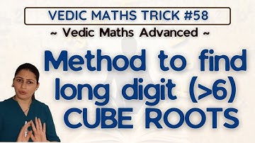 Easy Method to find Long Digit Cube Root in VedicMaths /Vedic Maths Trick #58 /Cube Root Maths Trick