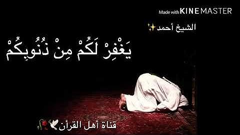 حالات واتس اب دينيه (الشيخ أحمد )(ماتيسر من سورة الأحقاف)(ارح مسمعك)♥️🥀