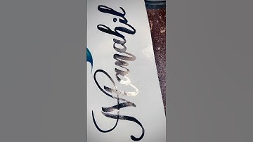 Manahil name calligraphy #shorts #art #name #handwriting #calligraphy