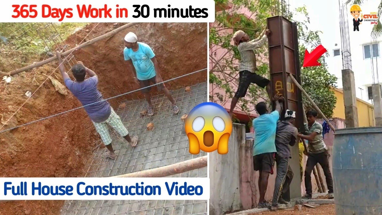 Step by Step Indian 30*70 House Construction | Timelapse - 365 Days ...