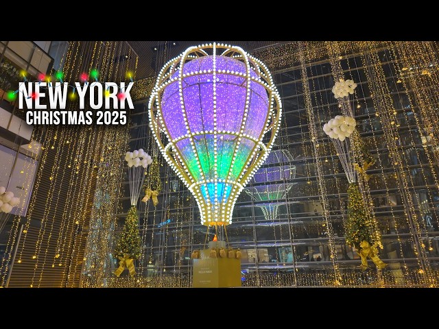 NYC Christmas Walk 2025 ✨ Hudson Yards Christmas Lights & Vessel