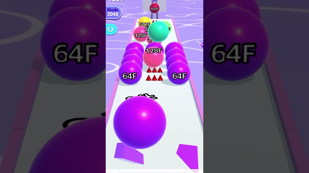 2048 | 2048 | Everygreen Rainbow Big Ball - Ball Run 2048 