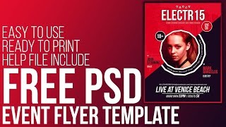 Free PSD | Event Flyer Template | Ready to Print | Free Download
