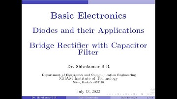Tutorial 9: Bridge Rectifier with Capacitor Filter