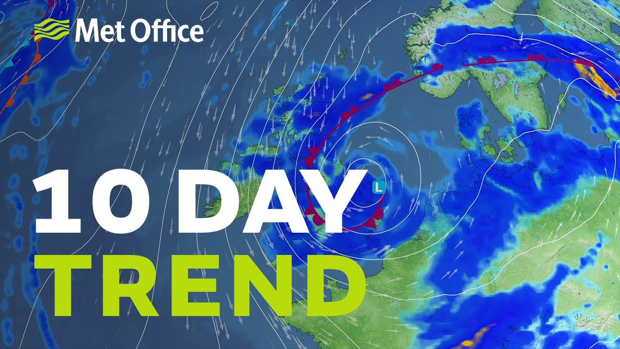 10 Day trend All change with cooler and wetter weather on the way 03