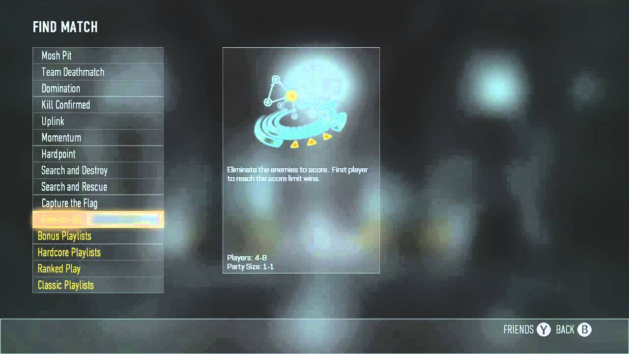 Advanced Warfare Glitch (Party into FFA) Xbox 360