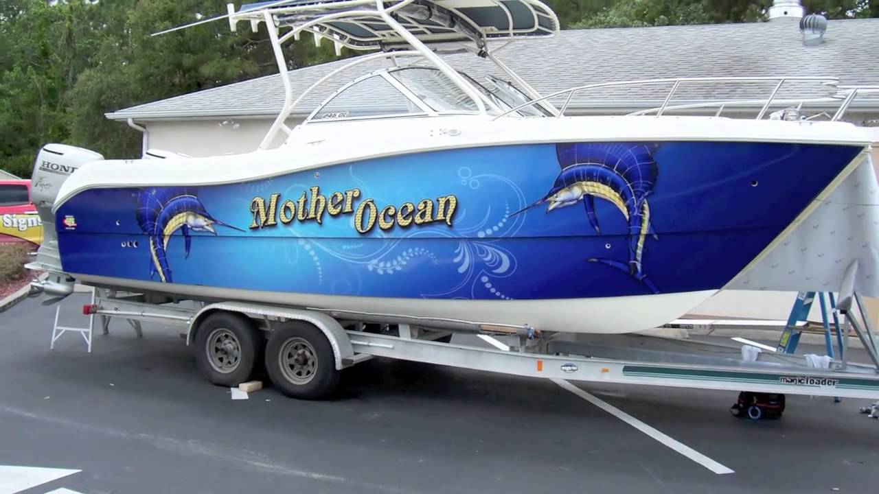 Yacht Docs Boat Names &amp; Graphics - YouTube