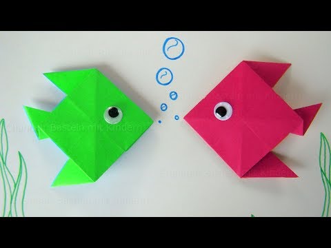 Video: Wie Man Einen Origami-Fisch Macht