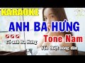 Karaoke anh ba hng tone nam nhc sng  trng hiu