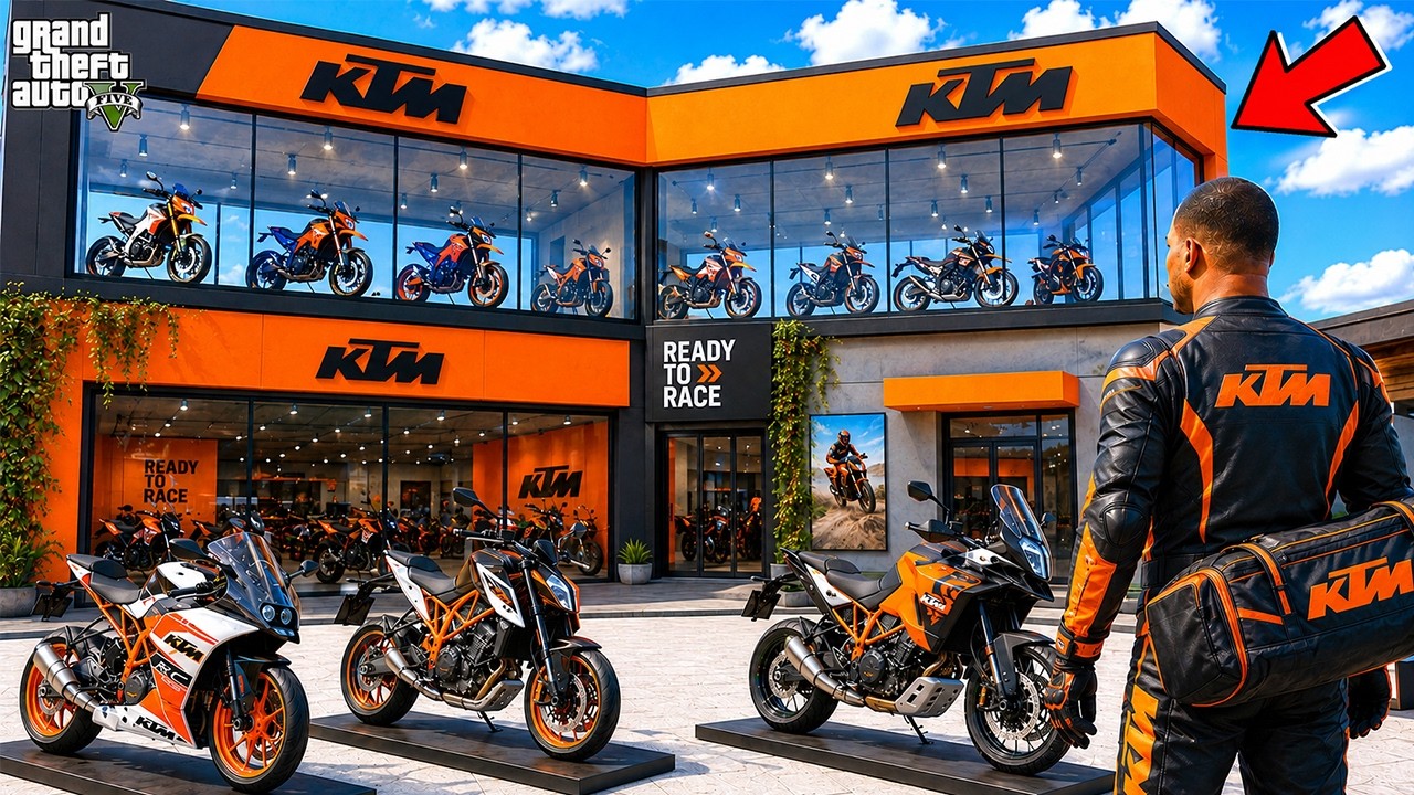 Franklin Open a New KTM Super Bike Showroom in GTA 5!