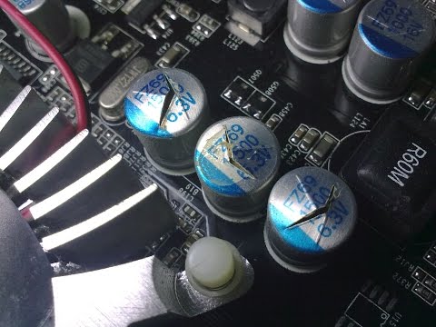 ремонт видеокарты ; замена конденсаторов !!!