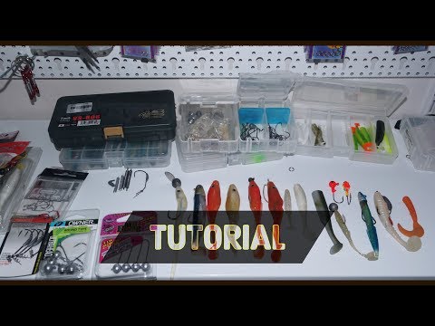 ClipAngler - tutorial montaggio gomme con prova in acqua - softlure ami offset piombi