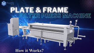 Plate and Frame Type Filter Press | Working Principle | Stainless Steel Filter Press | 3D Animation