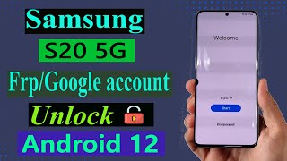 Samsung Galaxy S20 5G Frp Bypass Google Assistent Not Work.Android 12 G981 Google Account Unlock