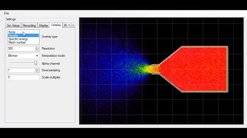 Particle Simulation In A Rocket Engine