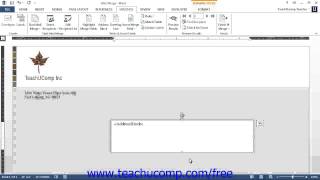 Word 2013 Tutorial Detaching the Data Source Microsoft Training Lesson 18.7