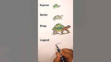 how to draw turtle 🐢 | beginner senior pro legend #shorts #drawing #art #viral