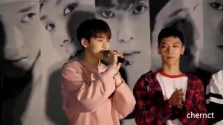 160426 nct u 부산 팬싸인회 인사