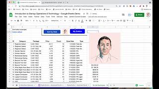 6.2 How to Make a Drawing or Image Button to Run a Google Script in Google Sheets