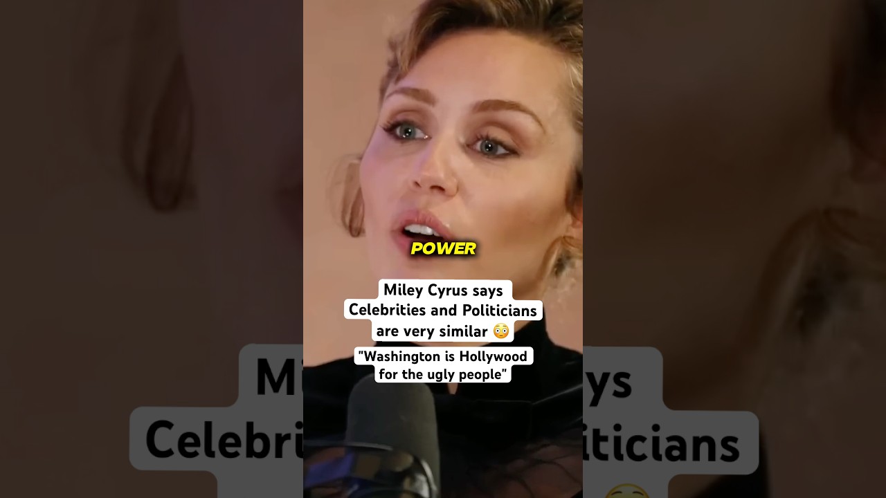 Miley Cyrus on celebrity endorsements of politicians 👀 #mileycyrus