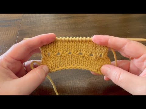 How To: (k2tog tbl, yo, p3tog) into 3 sts