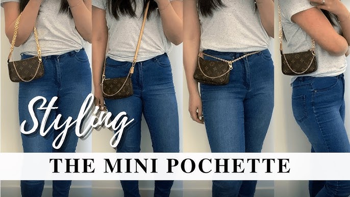 Mini mylockme chain pochette. louis vuitton mini bag black review. #Shorts  