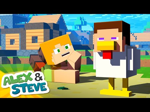 🐔-an-ender-pearl-did-this-to-steve?!?!-|-the-minecraft-life-of-alex-and-steve-|-minecraft-animation