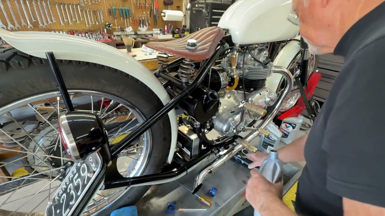 12-22-25 - 69 T100 - White - Oil Change and sticky Throttle