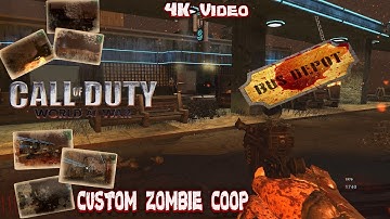 Call of Duty World at War Bus Depot (V1.2 Custom Zombie Coop gameplay