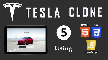 Tesla Clone using  HTML, CSS & JavaScript  || Part - 5  Car Selling Website || Web Development