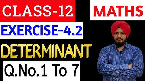 RBSE class 12 maths chapter 4 Ex - 4.2 question 1 to 7 #determinants_by_amandeepsingh #learnmaths