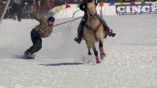 The best of Extreme Horse Skijoring at Canterbury Park