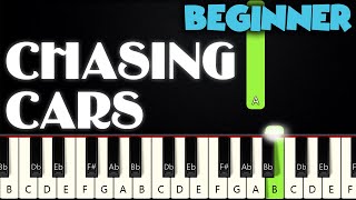 Video thumbnail of "Chasing Cars - Snow Patrol | BEGINNER PIANO TUTORIAL + SHEET MUSIC by Betacustic"