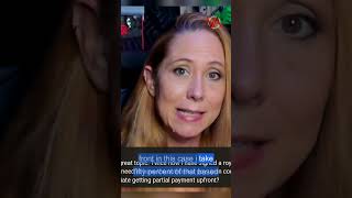 How to ask for partial payment on royalty-share plus jobs