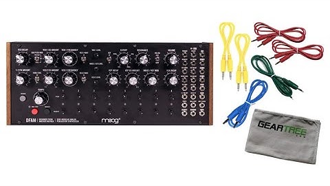 Moog DFAM Semi-Modular Analog Percussion Synthesizer w/ 6 Cables and Cloth - Overview