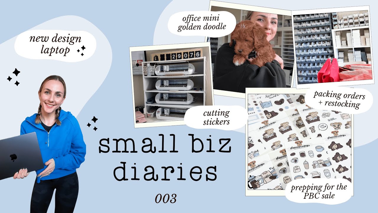 Prepping for the PBC sale, restocking, packing orders & more ✨ | Small Biz Diaries 003