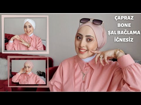 ŞAL BAĞLAMA | ÇAPRAZ BONE ŞAL | 3 FARKLI MODEL | İğnesiz | Hijab tutorial | KOLAY ANLATIM🌸|