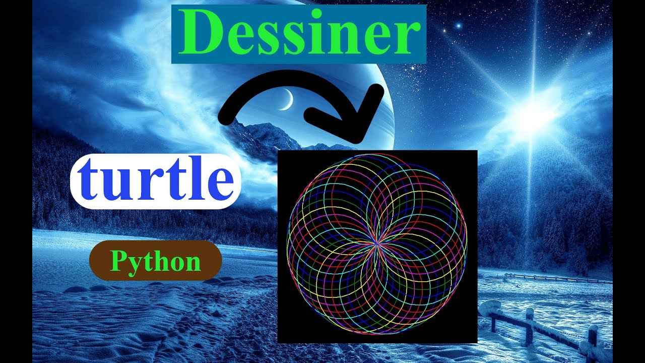 Dessiner un spirographe avec python turtle - YouTube