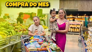 COMPRA DO MÊS PARA 7 PESSOAS | QUANTO GASTEI ? 