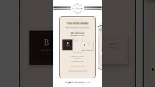 Editable Personal Stationery Template | Personalized Letterhead Canva Template | Monogram Note Ca...