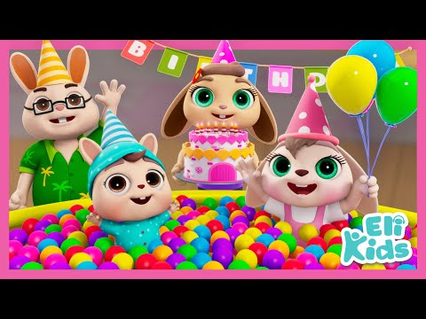 MEGA Birthday Party Fun | Ball Pit, Piñata, Magic Show +More | Eli Kids Songs