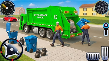 Garbage Trash Truck Realistic Simulator 3D-City Road Garbage Truck Driver-Android GamePlay Z3NGAMERZ