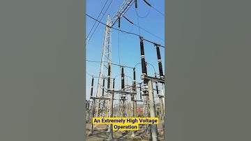 High Voltage Isolator Spark. हाई वोल्टेज आइसोलेटर स्पार्क. Extremely High Voltage Isolator Operation