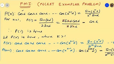 Principle of Mathematical Induction | NCERT Exemplar Problems involving Trigonometric Functions